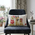 14" X 20" White And Red Cat Zippered Cotton Blend Christmas Throw Pillow