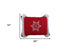 14" X 20" Red Zippered Cotton Blend Christmas Snowflakes Throw Pillow With Embroidery