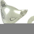 Set of Three Silver Metal Bird, Cat, Dog Tabletop Sculpture