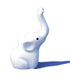 4" White Metal Elephant Elephant Figurine Tabletop Sculpture