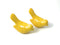 Set of Two 2" Yellow Metal Bird Bird Figurine Tabletop Sculpture
