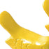 Set of Two 2" Yellow Metal Bird Bird Figurine Tabletop Sculpture