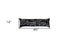 14" X 45" Dark Gray And White Aspen Nighttime Skyline Lumbar Decorative Pillow