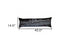 14" X 46" Dark Gray And White Nashville Nighttime Skyline Lumbar Decorative Pillow