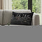 14" X 24" Black And White Fort Worth Nighttime Skyline Lumbar Decorative Pillow