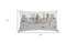 14" X 24" Black And White Fort Worth Nighttime Skyline Lumbar Decorative Pillow