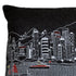 14" X 24" Cream Hong Kong Daylight Skyline Lumbar Decorative Pillow