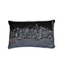 14" X 24" Cream Hong Kong Daylight Skyline Lumbar Decorative Pillow