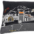 Dark Gray And White Jackson Nighttime Skyline Lumbar Decorative Pillow