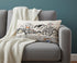Dark Gray And White Jackson Nighttime Skyline Lumbar Decorative Pillow