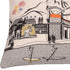 Dark Gray And White Jackson Nighttime Skyline Lumbar Decorative Pillow