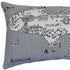 14" X 24" Cream Michigan Upper Peninsula Daylight Skyline Lumbar Decorative Pillow