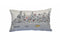 14" X 24" Dark Gray And White NYC Nighttime Skyline Lumbar Decorative Pillow