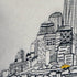14" X 24" Dark Gray And White NYC Nighttime Skyline Lumbar Decorative Pillow