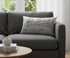 14" X 24" Dark Gray And White NYC Nighttime Skyline Lumbar Decorative Pillow
