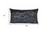 14" X 24" Dark Gray And White Pittsburgh Nighttime Skyline Lumbar Decorative Pillow