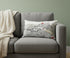 14" X 24" Dark Gray And White Pittsburgh Nighttime Skyline Lumbar Decorative Pillow