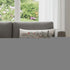 14" X 35" Dark Gray And White Chicago Nighttime Skyline Lumbar Decorative Pillow