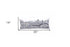 14" X 35" Dark Gray And White Houston Nighttime Skyline Lumbar Decorative Pillow