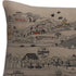 14" X 35" Cream Los Gatos Daylight Skyline Lumbar Decorative Pillow