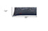 14" X 35" Dark Gray And White Los Angeles Nighttime Skyline Lumbar Decorative Pillow