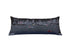 14" X 35" Dark Gray And White Los Angeles Nighttime Skyline Lumbar Decorative Pillow