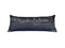 14" X 35" Dark Gray And White Los Angeles Nighttime Skyline Lumbar Decorative Pillow