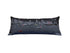 14" X 35" Dark Gray And White Los Angeles Nighttime Skyline Lumbar Decorative Pillow