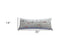 14" X 35" Dark Gray And White Los Angeles Nighttime Skyline Lumbar Decorative Pillow