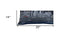 14" X 35" Dark Gray And White San Francisco Nighttime Skyline Lumbar Decorative Pillow