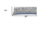 14" X 35" Dark Gray And White Seattle Nighttime Skyline Lumbar Decorative Pillow