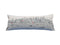 14" X 35" Dark Gray And White Seattle Nighttime Skyline Lumbar Decorative Pillow