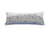 14" X 35" Dark Gray And White Seattle Nighttime Skyline Lumbar Decorative Pillow