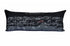 14" X 35" Dark Gray And White St Michael's Nighttime Skyline Lumbar Decorative Pillow