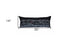 14" X 35" Dark Gray And White St Michael's Nighttime Skyline Lumbar Decorative Pillow