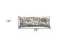 14" X 35" Dark Gray And White Tulsa Nighttime Skyline Lumbar Decorative Pillow