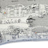 14" X 35" Cream Venice Daylight Skyline Lumbar Decorative Pillow