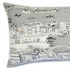 14" X 35" Cream Venice Daylight Skyline Lumbar Decorative Pillow