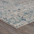 8' X 11' Gray Blue Taupe And Cream Abstract Distressed Stain Resistant Area Rug