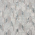 9' X 12' Gray Blue And Cream Geometric Distressed Stain Resistant Area Rug