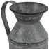 11" Gray Metal Jug Vase