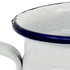 6" White and Blue Metal Jug Vase