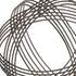 7" Gray Metal Hand Painted Decorative Orb Tabletop Sculpture