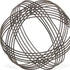 7" Gray Metal Hand Painted Decorative Orb Tabletop Sculpture