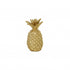 9" Gold Cast Iron Pineapple Hand Painted Sculpture