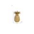8" Gold Cast Iron Pineapple Hand Painted Sculpture