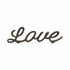 3" Black Cast Iron Love Hand Painted Tabletop Sculpture