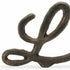 3" Black Cast Iron Love Hand Painted Tabletop Sculpture