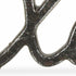 3" Black Cast Iron Hand Painted XOXO Sentiment Tabletop Sculpture