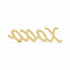 3" Gold Cast Iron Hand Painted XOXO Sentiment Tabletop Sculpture